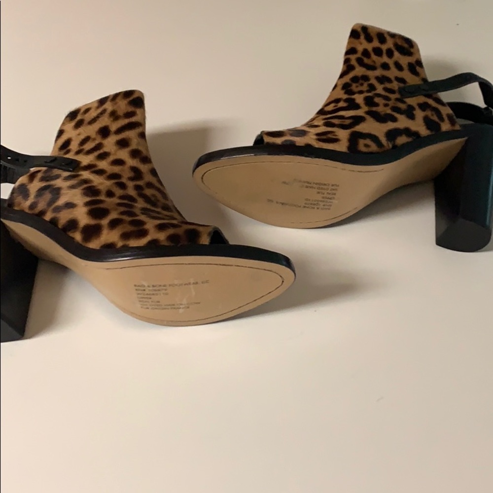 NWT Rag & Bone Calf Hair Leopard Open Toe … - Picture 11 of 16